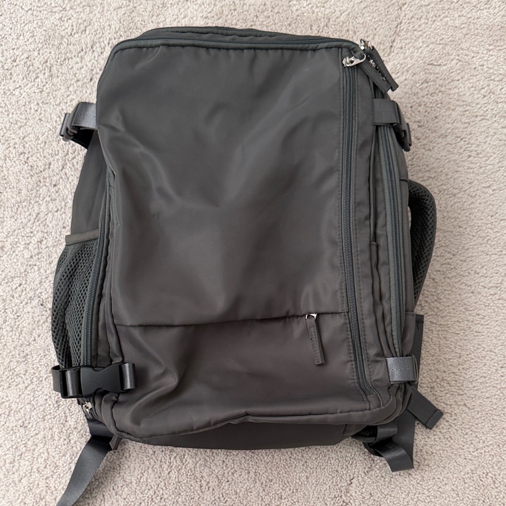 Stylish Grey Woman’s travel backpack with laptop storage